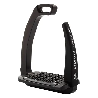 ACAVALLO Třmeny bezpečnostní Rel-X EASY Acavallo, 12,5 cm, total black