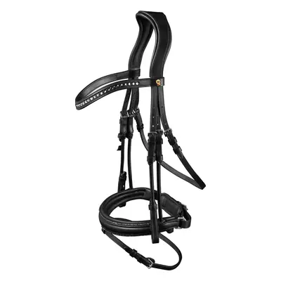 WALDHAUSEN Uzdečka Snaffle S-Line Waldhausen, glamour, černá