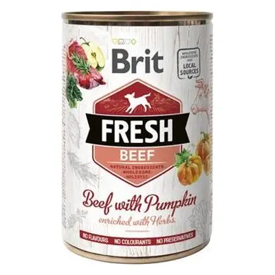 Brit Fresh Dog konz Beef with Pumpkin 400 g