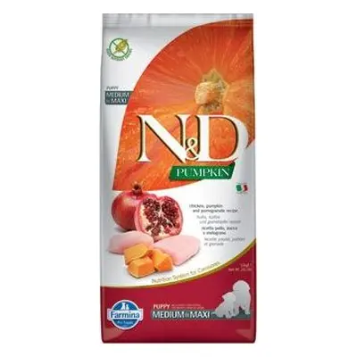 N&D (Farmina Pet Foods) Granule pro psy N&D Pumpkin DOG Puppy M/L Chicken & Pomegranate, 12 kg