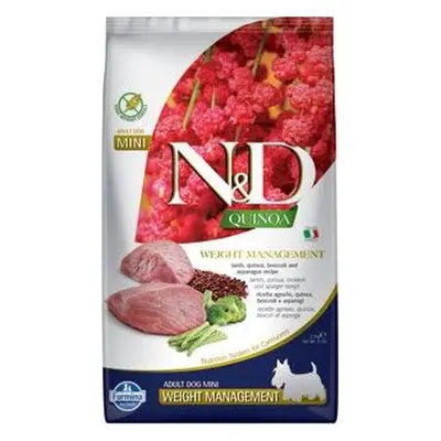 N&D (Farmina Pet Foods) Granule pro psy Quinoa DOG Weight Mnmgnt Lamb &Broccoli Mini N&D, 2,5 kg