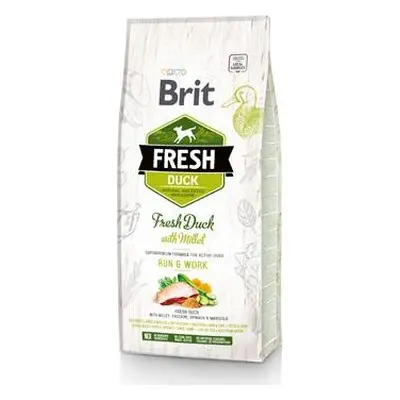 Brit Fresh Dog Duck & Millet Active Run & Work 2,5 kg