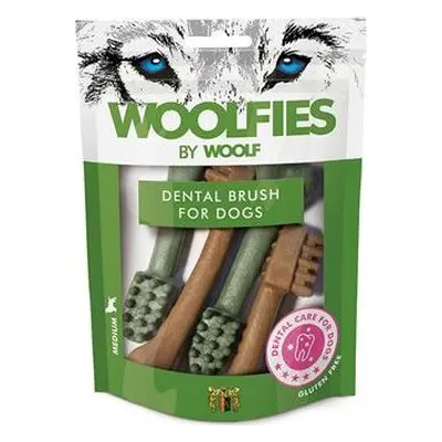 Woolf Pochoutka pro psy dentální Brush Woolfies, M 200 g