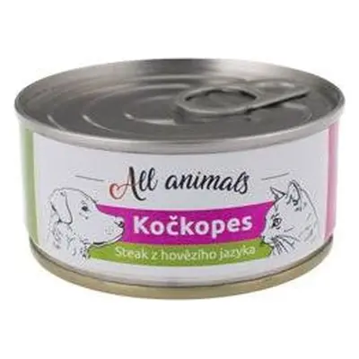 All Animals Konzerva pro zvířata ALL ANIMALS, hovězí jazyk, 100 g