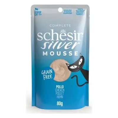 Kapsička pro kočky Schesir Cat Senior Lifestage Mousse kuře, 80 g