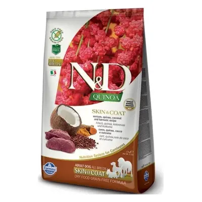 N&D (Farmina Pet Foods) N&D GF Quinoa DOG Skin & Coat Venison & Coconut 7 kg