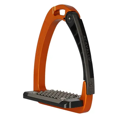 ACAVALLO Třmeny bezpečnostní Arena Alupro Acavallo, 12 cm, orange