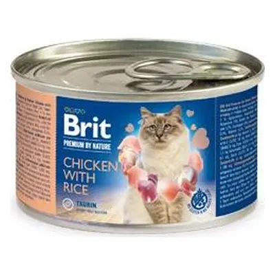 Brit Premium Cat by Nature konz Chicken&Rice 200 g