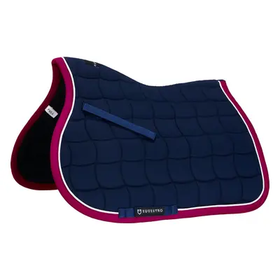 EQUESTRO Dečka podsedlová White Trim EQUESTRO, všestranná, navy/fuchsia