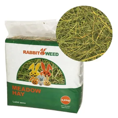 Rabbit Weed Seno pro hlodavce RabbitWeed, luční, 0,6 kg / 1,9 l