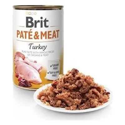 BRIT Konzerva pro psy Paté & Meat Turkey Brit, 800 g