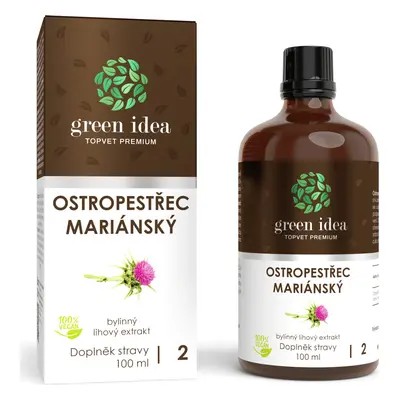 Green idea Bylinný lihový extrakt - Ostropestřec Mariánský GREEN IDEA, tinktura, 100 ml