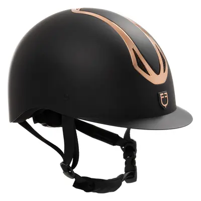 EQUESTRO Helma jezdecká Azael Rowel Fitting EQUESTRO, black/rose gold Obvod hlavy: 58-60 cm