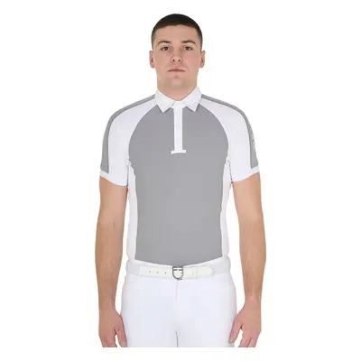 EQUESTRO Triko závodní Slim Fit EQUESTRO, pánské, frost grey