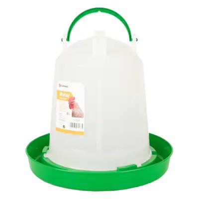 Flamingo Napáječka pro drůbež Twist Flamingo, 3 l, green/white