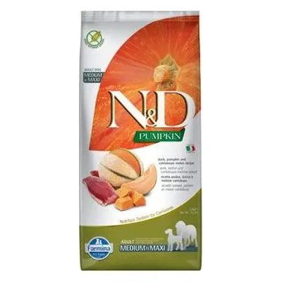 N&D (Farmina Pet Foods) Granule pro psy N&D, kachna+dýně+meloun, 12 kg