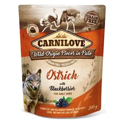 Carnilove Dog Pouch Paté Ostrich & Blackberries 300 g