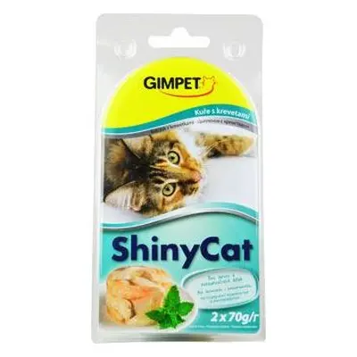 Gimpet kočka konz. ShinyCat kuře/krevety 2x70 g