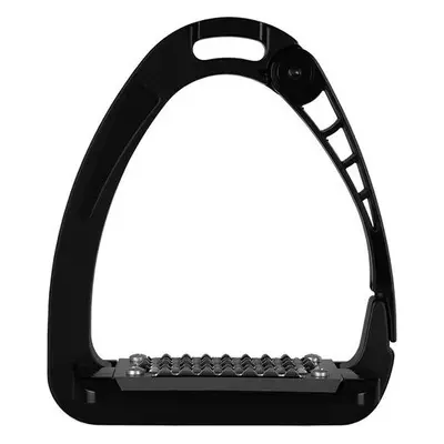 ACAVALLO Třmeny bezpečnostní Arena Aluplus Aluminium Acavallo, 12 cm, total black