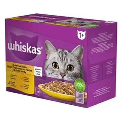 Kapsičky Whiskas Core drůbeží výběr v želé, 12x85 g