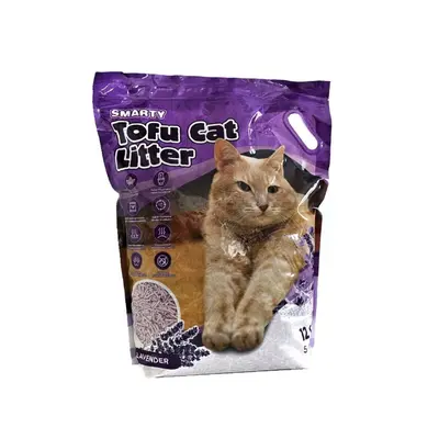 Ostatní Stelivo pro kočky Smarty Tofu Cat Litter, levandule, 5,4 kg / 12 l