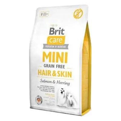 Granule pro psy Brit Care Mini Grain Free, Hair & Skin, 2 kg