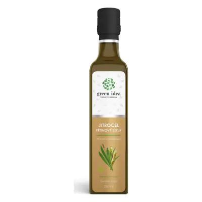 Green idea Sirup Jitrocelový - třtinový GREEN IDEA, 250 ml