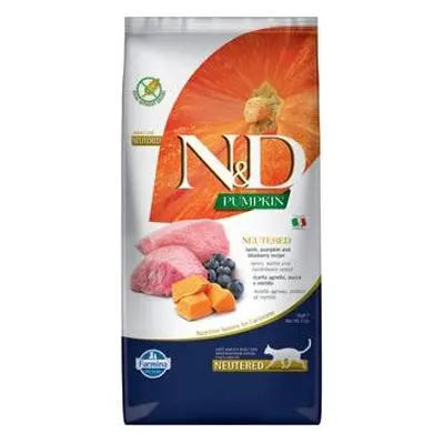 N&D (Farmina Pet Foods) Granule pro kočky N&D Pumpkin CAT Neutered Lamb & Blueberry, 5 kg