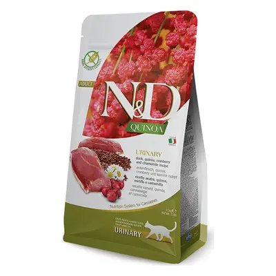 N&D (Farmina Pet Foods) Granule pro kočky GF Quinoa Urinary Duck & Cranberry N&D, 1,5 kg