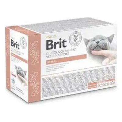 Brit VD Kapsičky pro kočky Pouch fillets in Gravy Renal Brit VD, 12x85 g