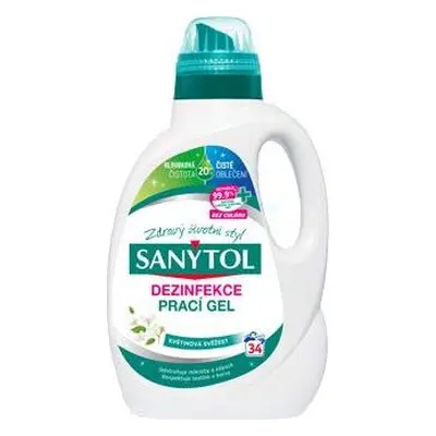 SANYTOL Gel na praní SANYTOL, vůně květů, 34 dávek, 1,7l