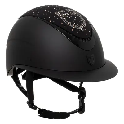 EQUESTRO Helma jezdecká Proxima Wide Visor EQUESTRO, dámská, black/black shiny Obvod hlavy: 58-6