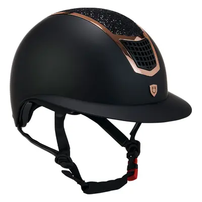 EQUESTRO Helma Eclipse Stone Mat Wide Visor EQUESTRO, black/rose gold Obvod hlavy: 59-61 cm