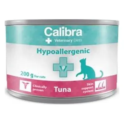 CALIBRA Konzerva pro kočky VD Hypoallergenic Calibra, tuňák, 200 g