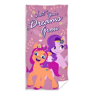 Carbotex Bavlněná froté osuška 70x140 cm - My Little Pony Pipp a Sunny