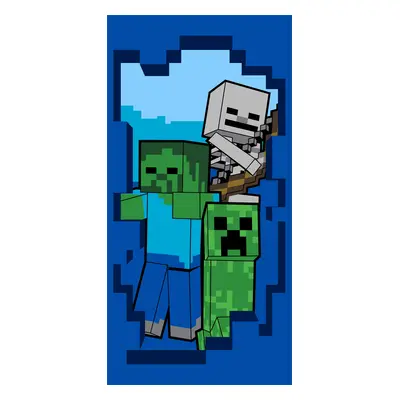 Jerry Fabrics Bavlněná froté osuška 70x140 cm - Minecraft Beware