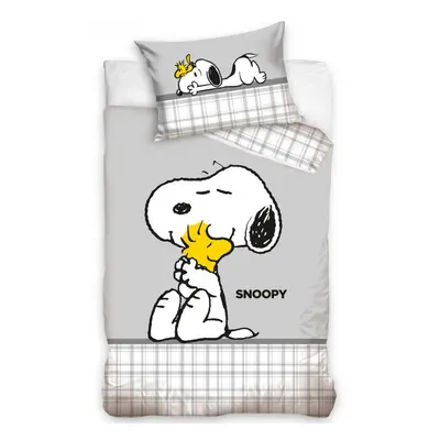 Carbotex Povlečení do postýlky 100x135 + 40x60 cm - Snoopy Nejlepší kamarádi