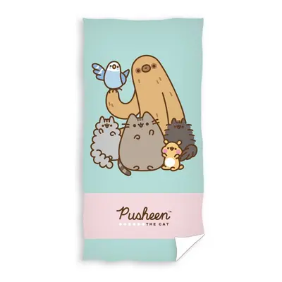 Carbotex Bavlněná froté osuška 70x140 cm - Kočička Pusheen Gund Stromy Pip Bo a Cheek