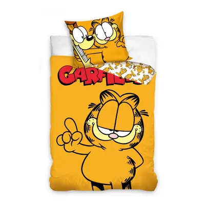 TipTrade Bavlněné povlečení 140x200 + 70x90 cm - Kocour Garfield