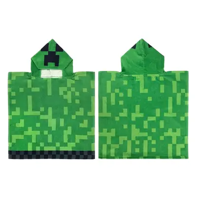 Carbotex Dětské pončo 50x115 cm - Minecraft Creeper Explode