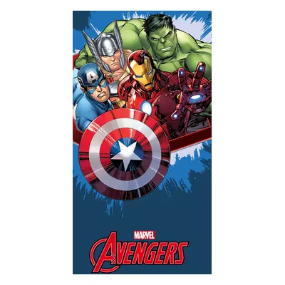 Carbotex Bavlněná froté osuška 70x140 cm - Avengers Blue