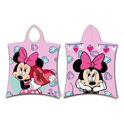 Jerry Fabrics Dětské pončo 50x115 cm - Minnie "Pink 03"