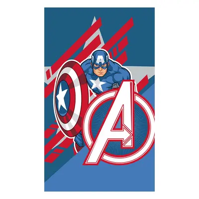 Carbotex Bavlněný froté ručníček 30x50 cm - Avengers Kapitán Amerika