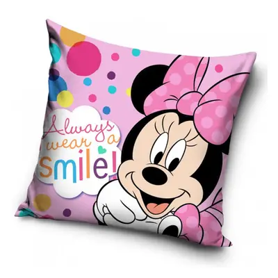 Carbotex Povlak na polštářek 40x40 cm - Minnie Always Smile