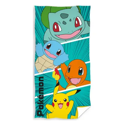 TipTrade Bavlněná froté osuška 70x140 cm - Pokémon První generace