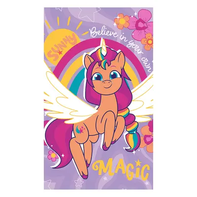 Carbotex Bavlněný froté ručníček 30x50 cm - My little pony Kouzelná Sunny