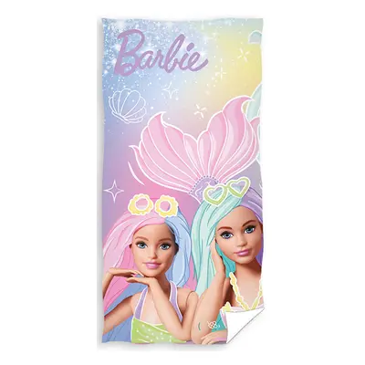 Carbotex Bavlněná froté osuška 70x140 cm - Barbie Mořské panny