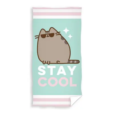 Carbotex Bavlněná froté osuška 70x140 cm - Kočička Pusheen Stay cool