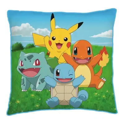 Halantex Dekorační polštářek 40x40 cm - Pokémon Kanto Starters