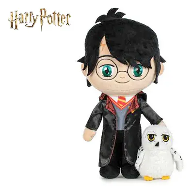 Mikro Trading a.s. Harry Potter - Harry plyšový 29 cm stojící s Hedvikou